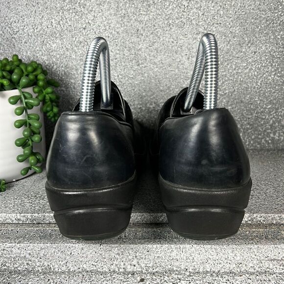 Sanita Professional Danish Clogs Shoes Black Leather - Picture 4 of 8